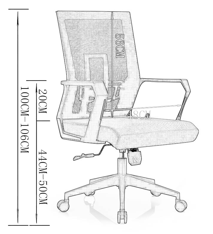 椅众不同办公椅尺寸