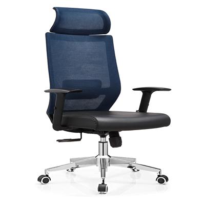 Y-A296PS -2 （黑+蓝） 老板椅厂家直销