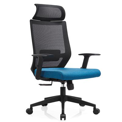 Y-A296PS -8 （黑+蓝） 老板椅厂家直销