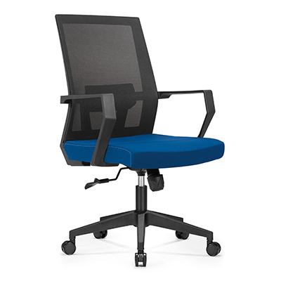 Z-E289（黑+深蓝） 职员椅厂家直销