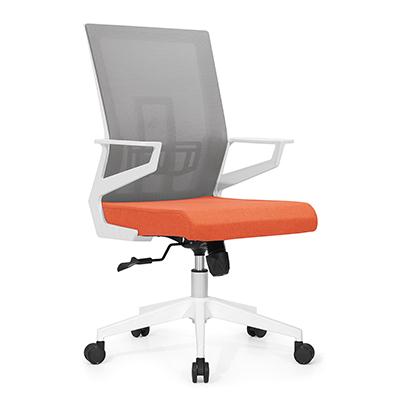 Z-E282（灰+橙） 职员椅厂家直销