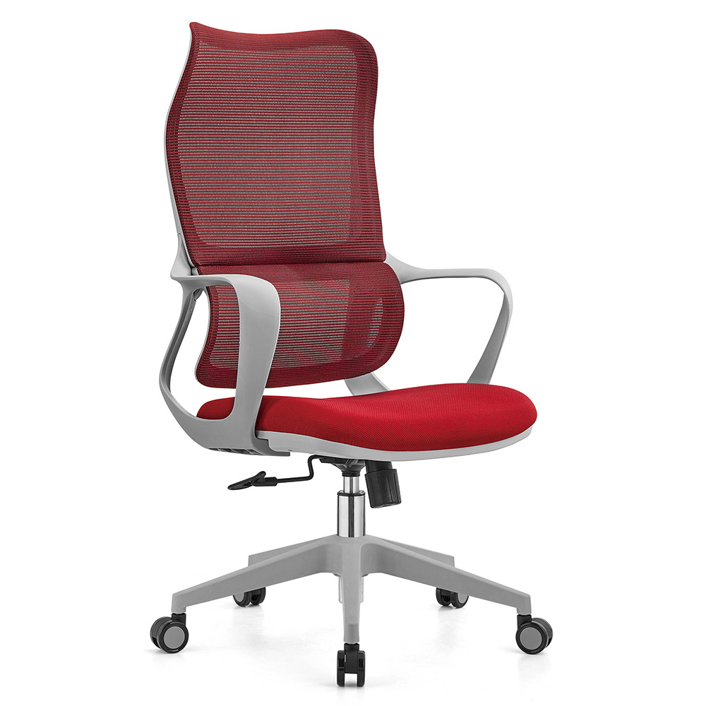 Z-E2206（灰+红）职员椅厂家直销