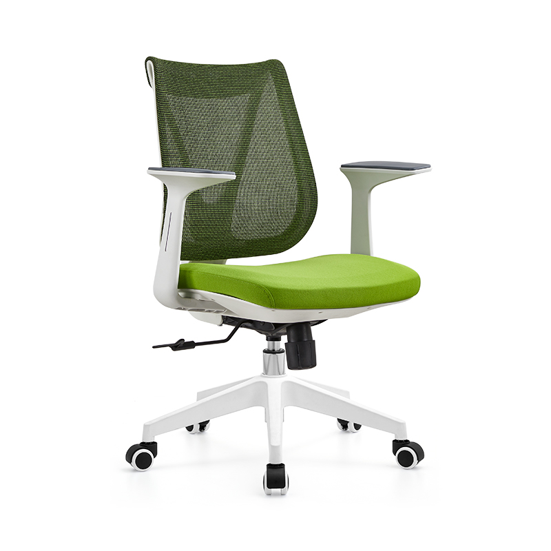 Z-E2202（白+绿）职员椅厂家直销